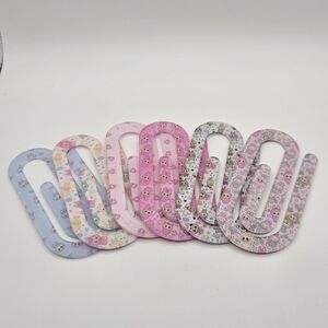 Labubu Fun & Colorful Jumbo Acrylic Paper Clip Bookmarks Mix & Match